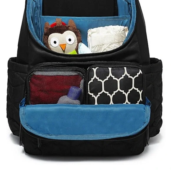 Skip Hop Quilted Black Diaper Bag with Changing Pad - Picture 11 of 14